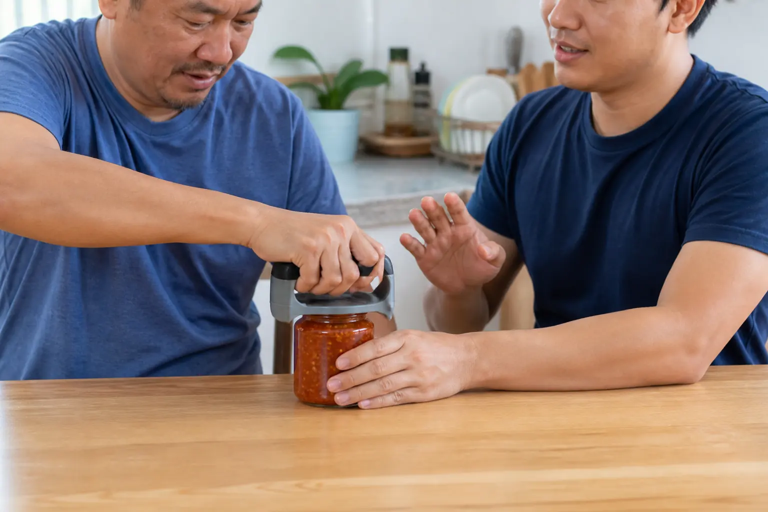 A Malaysian adult practising a hand function task