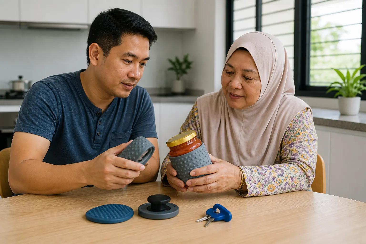 Dewasa Malaysia melakukan aktiviti harian yang praktikal