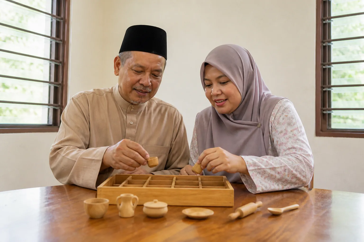 Dewasa Malaysia melakukan aktiviti harian yang praktikal