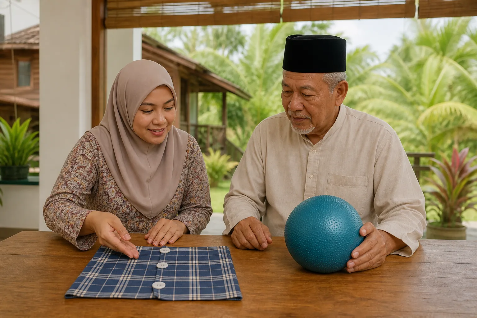 Dewasa Malaysia melakukan aktiviti harian yang praktikal